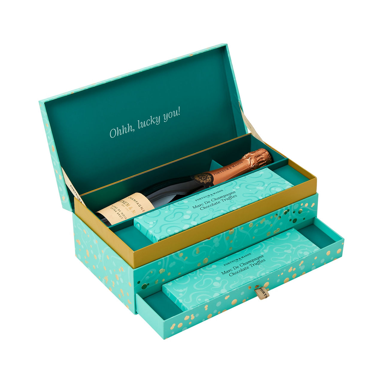 The Personalised Champagne & Chocolate Gift Box, Fortnum & Mason