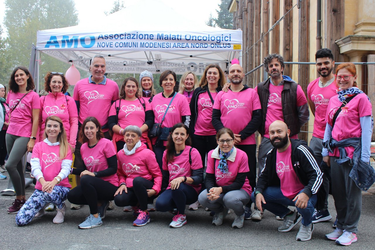 Pink Walk in Mirandola, Italy