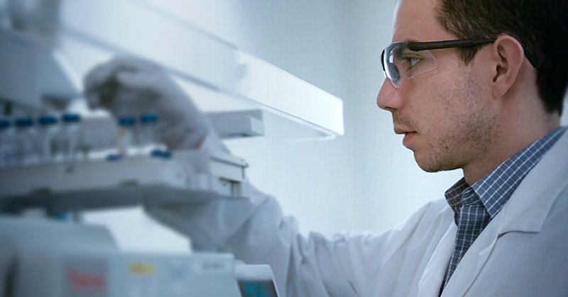 man working in laboratory