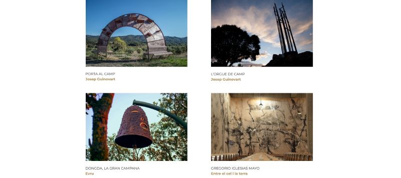 Exposició a l'aire lliure a la Vinya dels Artistes