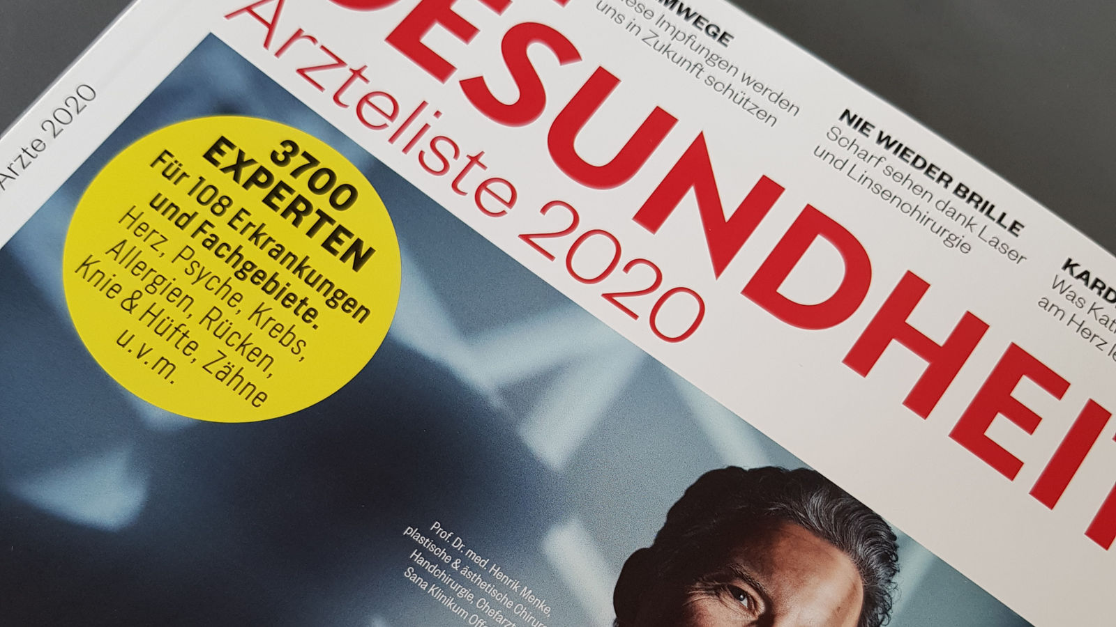 FOCUS listet Ärzte der Helios Kliniken Wiesbaden und des MVZ Bad Schwalbach unter den Top-Medizinern Deutschlands