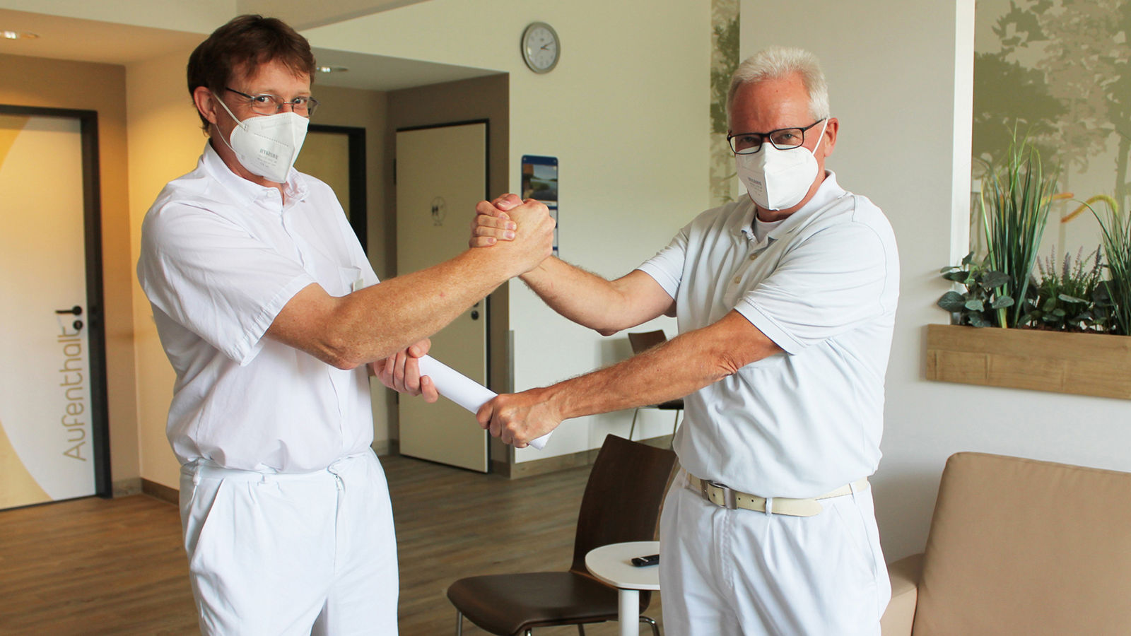 Staffelstabübergabe in der Geriatrie