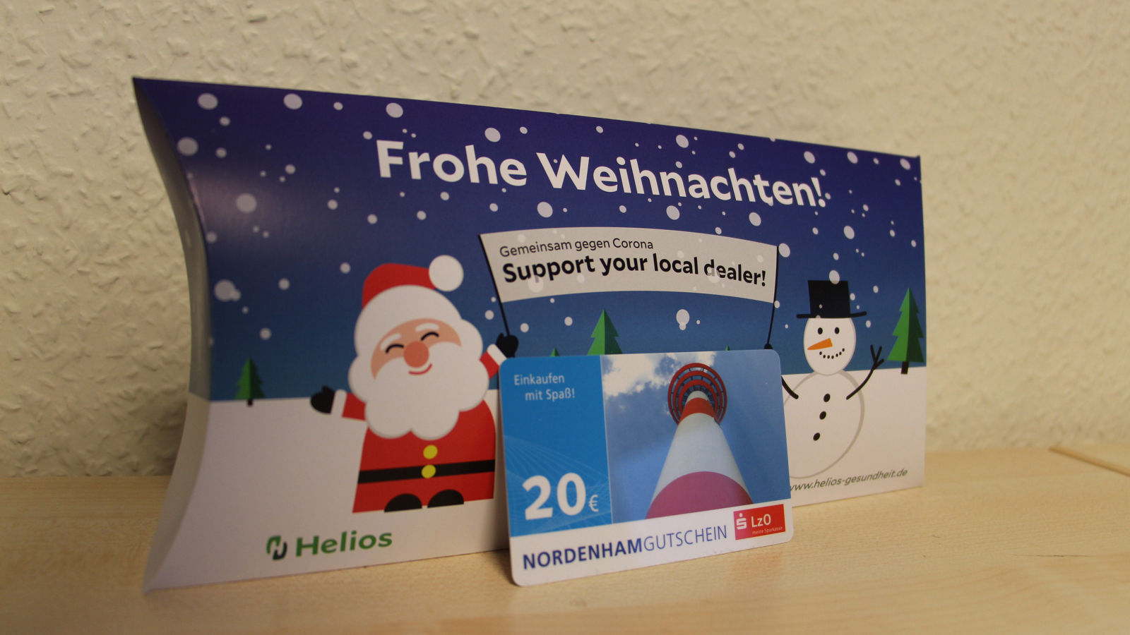 200 Nordenham-Gutscheine für Helios Mitarbeiter zu Weihnachten 