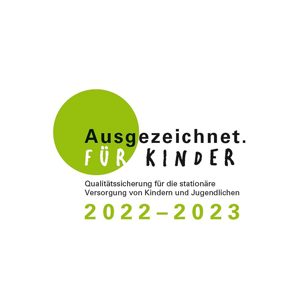 Ausgezeichnet für Kinder Logo 2022 bis 2023