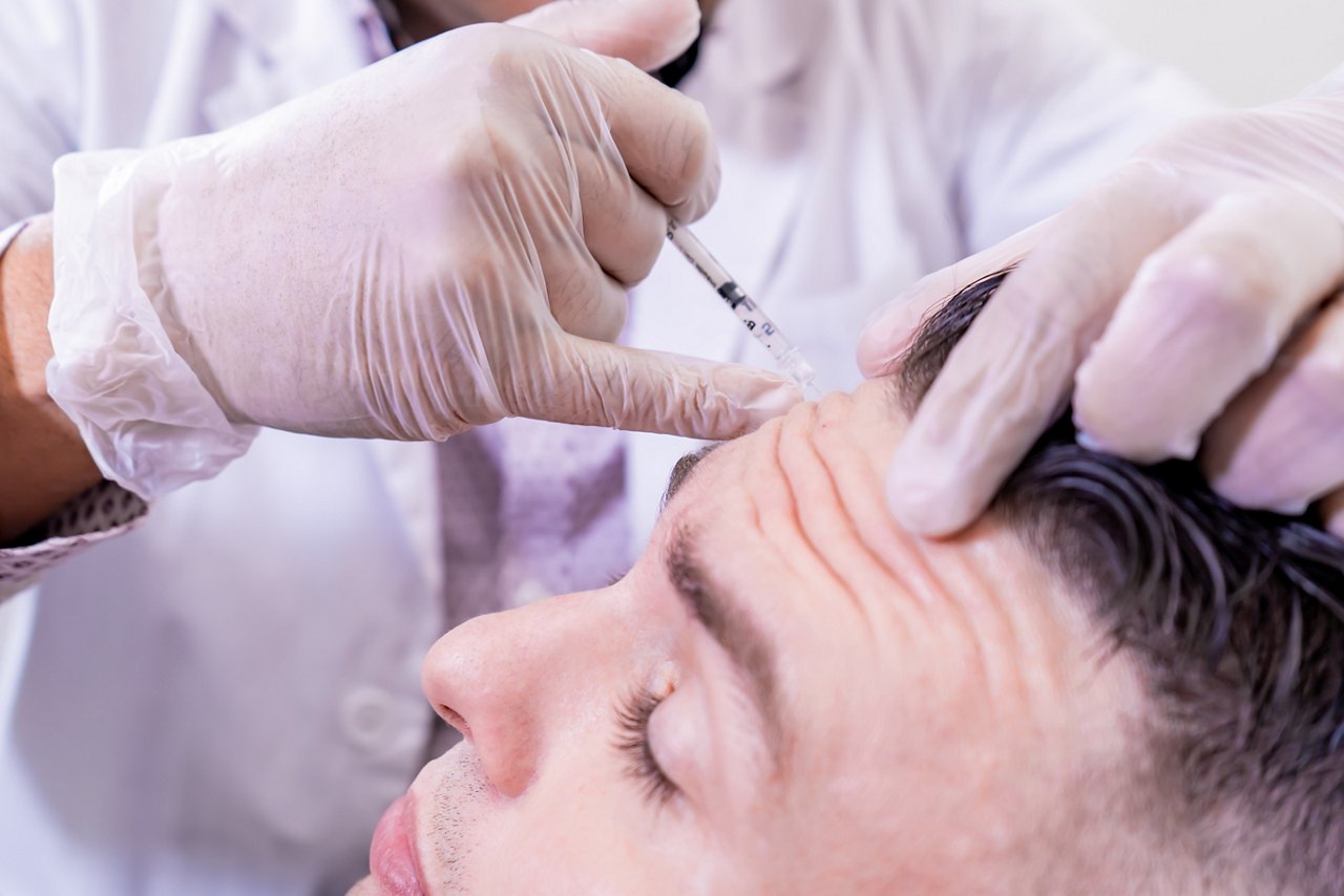 Stirnfalten behandeln mit Botox