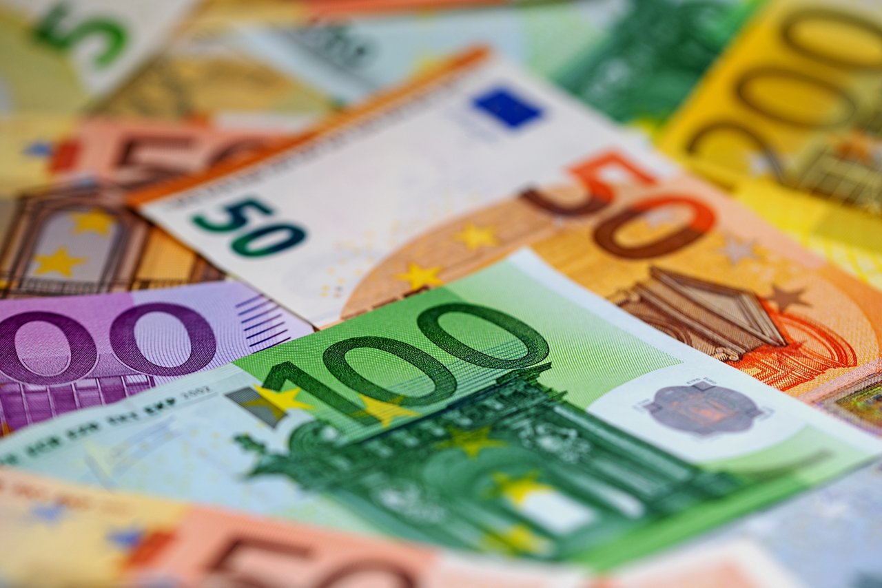 Banknoten in der Währung Euro