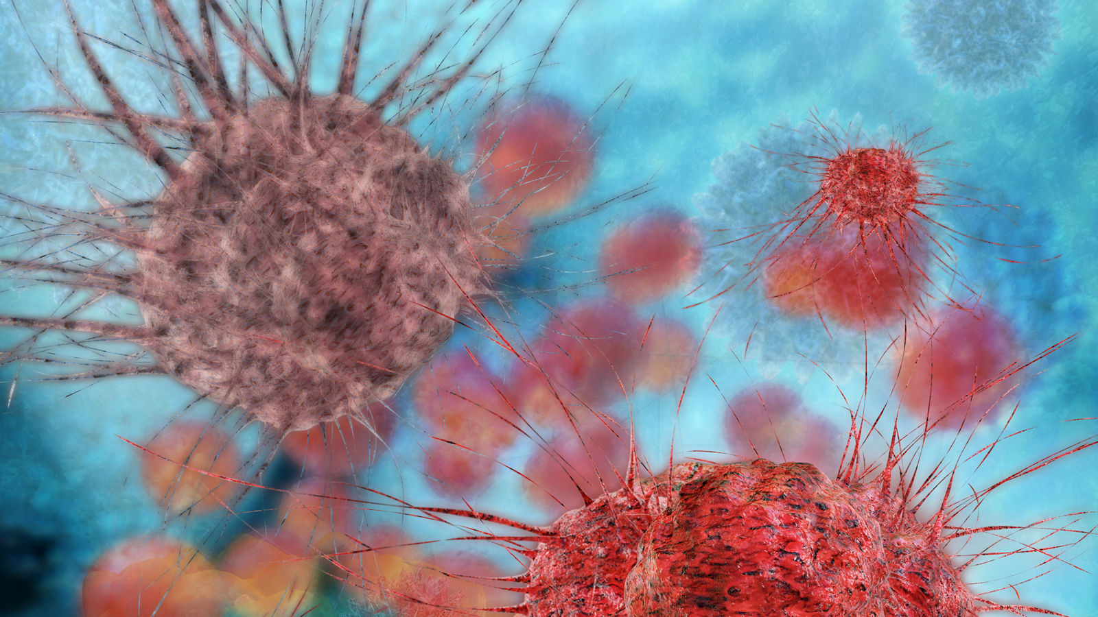 Cancer cells - 3d Rendering
