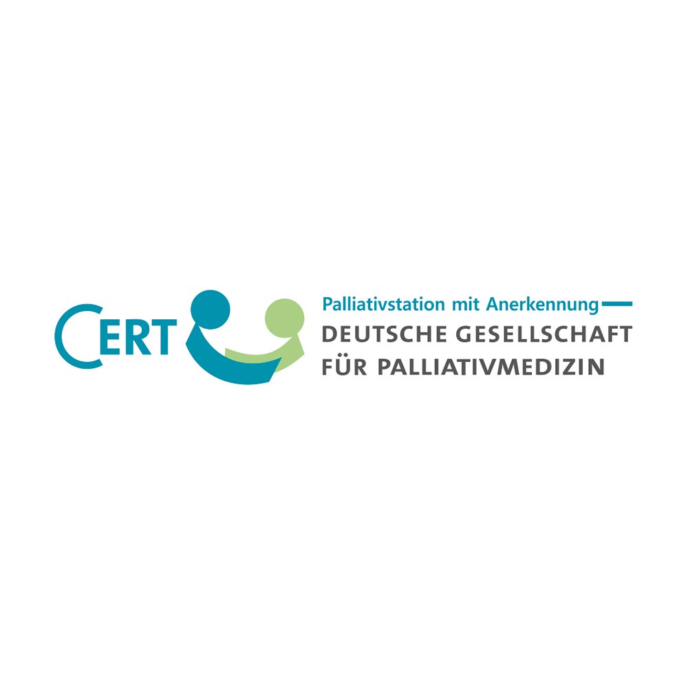 Logo - CERT - Deutsche Gesellschaft für Palliativmedizin -Palliativstation mit Anerkennung