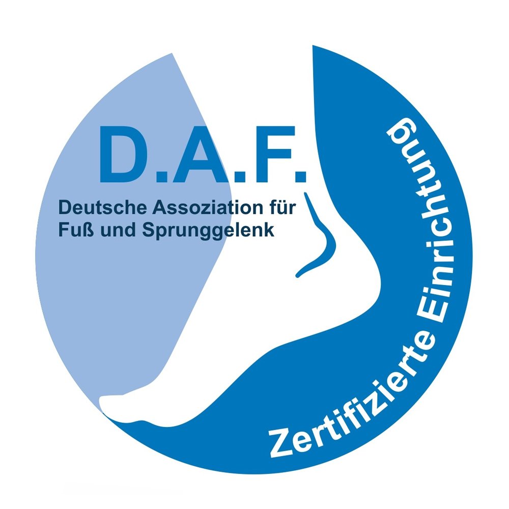 Zertifizierte Einrichtung - D.A.F. - Deutsche Assoziation für Fuß und Sprunggelenk