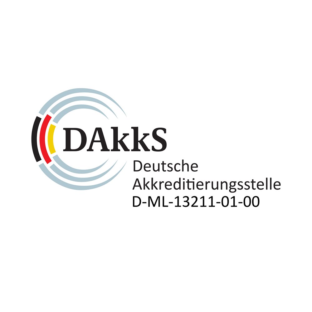Logo - DAkks - Deutsche Akkreditierungsstelle D-ML-13211-01-00
