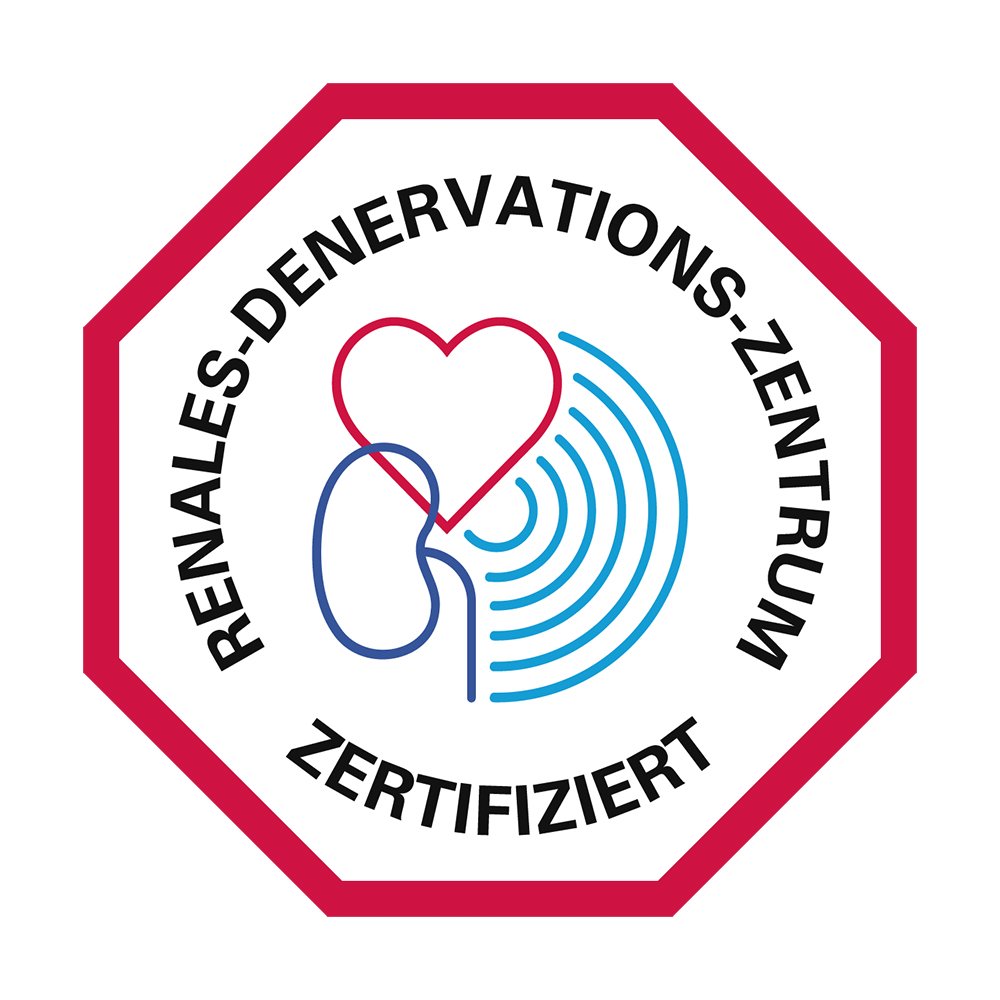 Logo - zertifiziertes Renales-Denervations-Zentrum der Deutschen Gesellschaft für Kardiologie – Herz- und Kreislaufforschung e.V. - German Cardiac Society