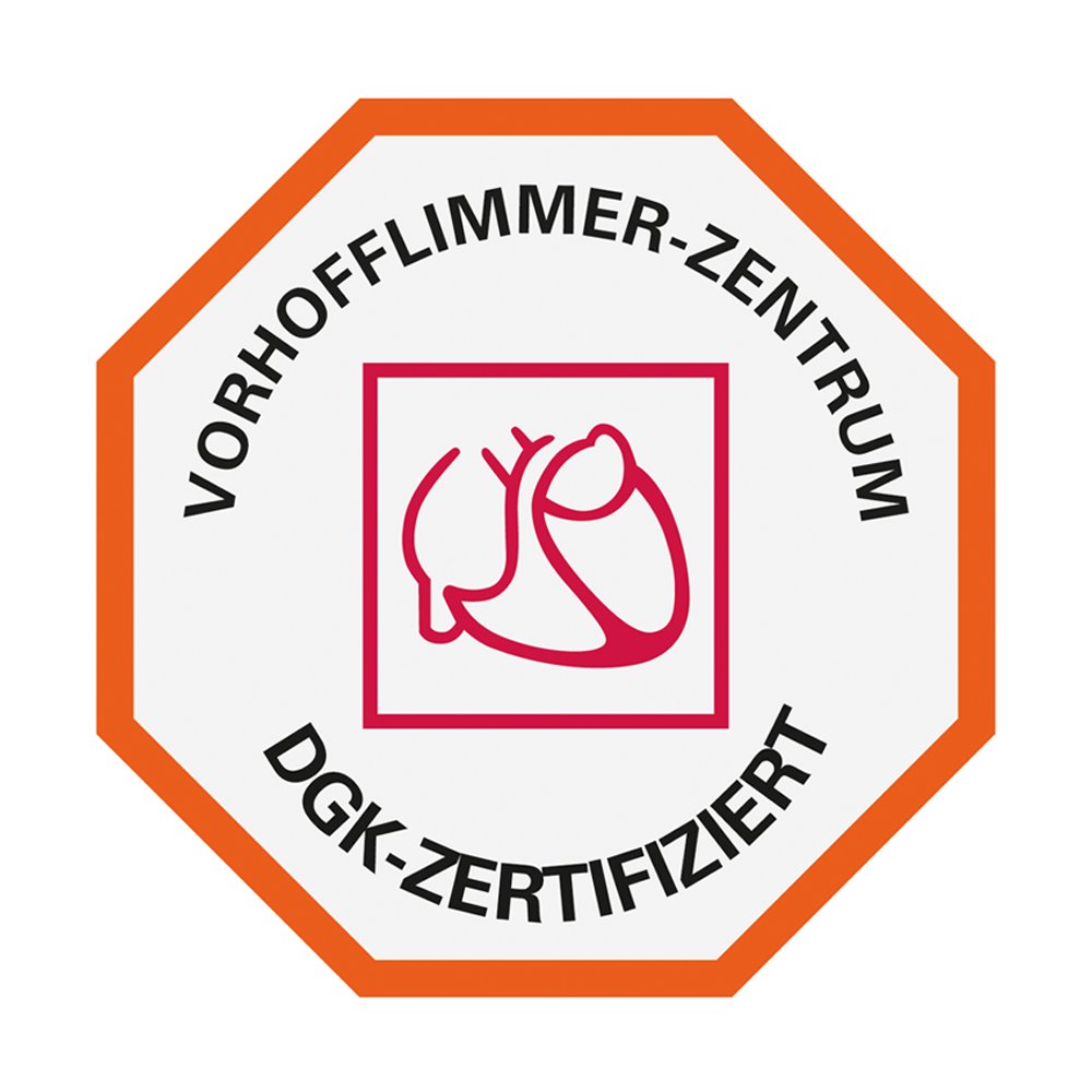 Logo - Deutsche Gesellschaft für Kardiologie - DGK-Zertifiziert  -  Vorhofflimmern Zentrum