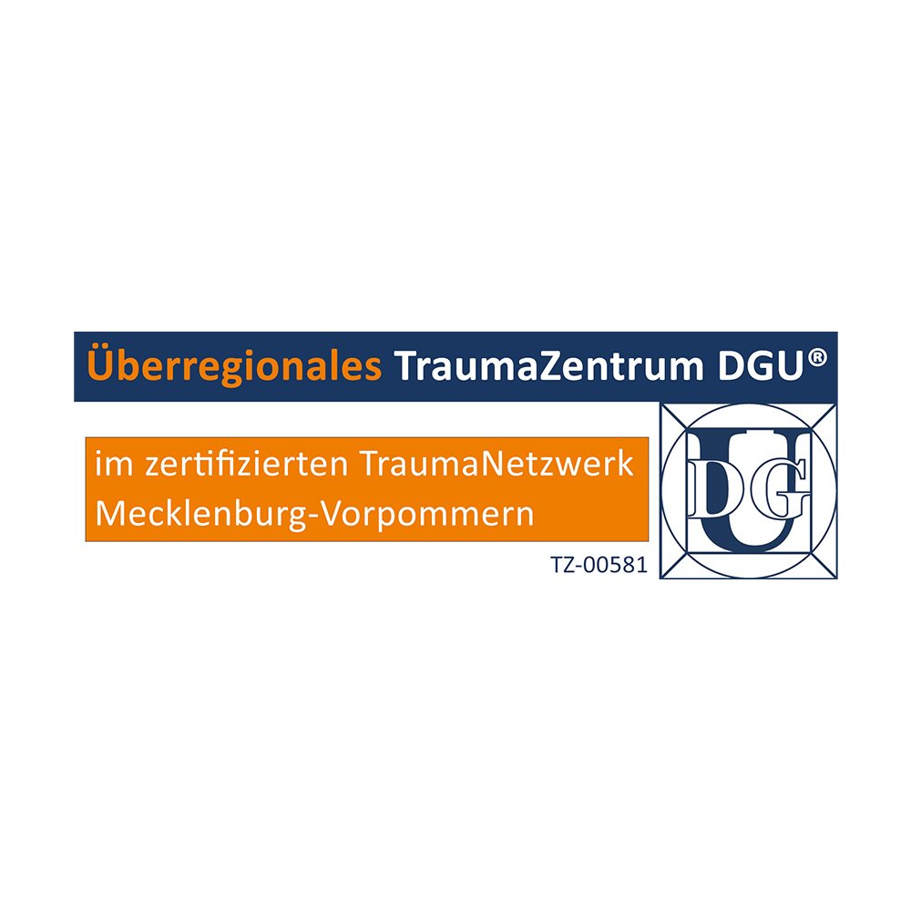DGU Überregionales TraumaZentrum im zertifizierten TraumaNetzwerk Mecklenburg-Vorpommern TZ-00581