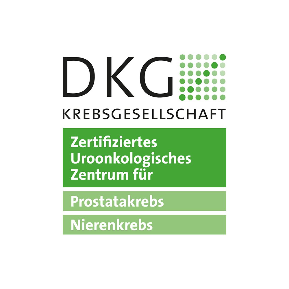 Logo - DKG Zertifiziertes Uroonkologisches Zentrum für Prostatakrebs & Nierenkrebs