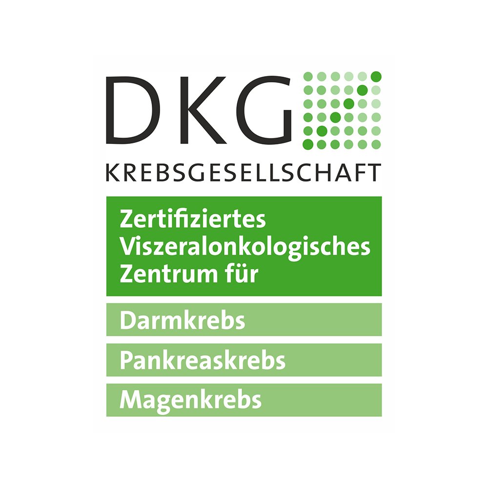 Zertifikat Viszeralonkologisches Zentrum für Darmkrebs, Pankreaskrabs, Magenkrebs