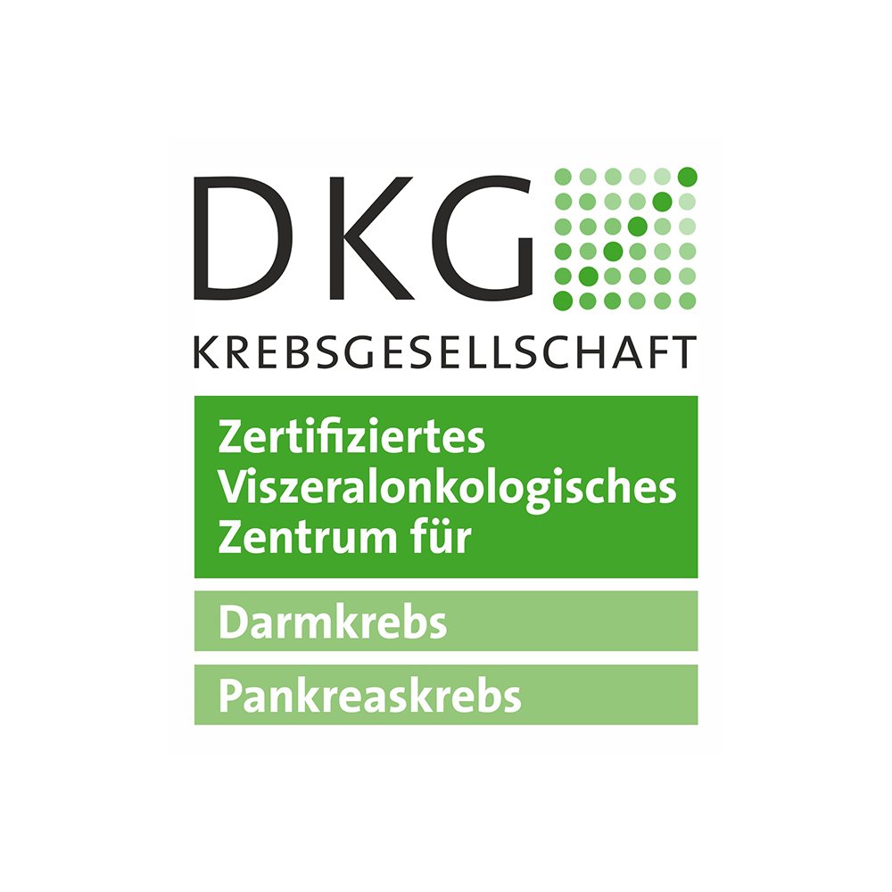 Logo - DKG Zertifiziertes Viszeralonkologisches Zentrum für Darmkrebs & Pankreaskrebs