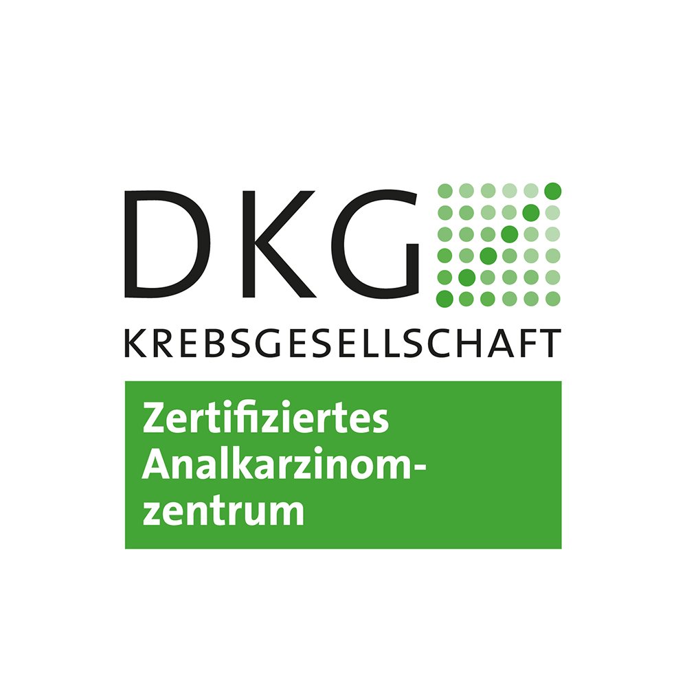 Logoblock - DKG - Deutsche Krebsgesellschaft - Zertifiziertes Analkarzinomzentrum