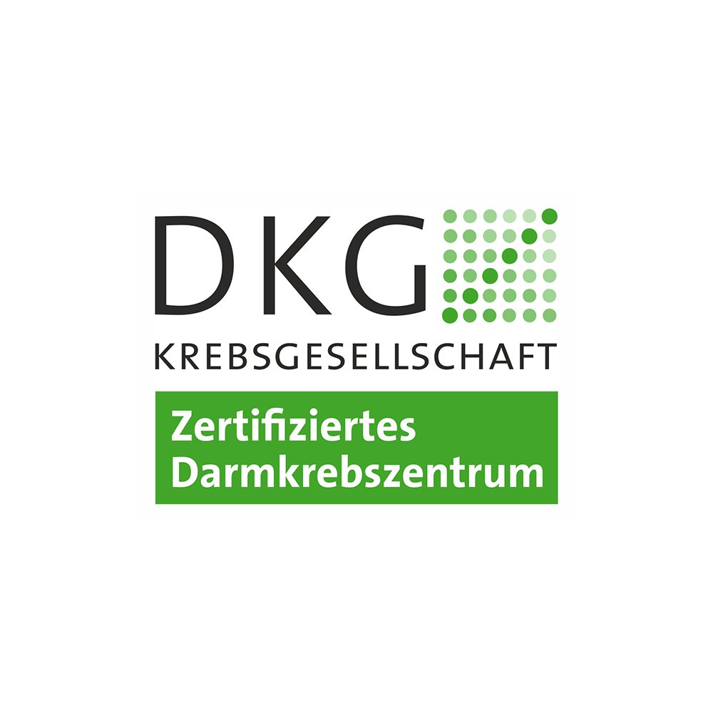 Das Logo der Deutschen Krebsgesellschaft für unser zertifiziertes Darmkrebszentrum