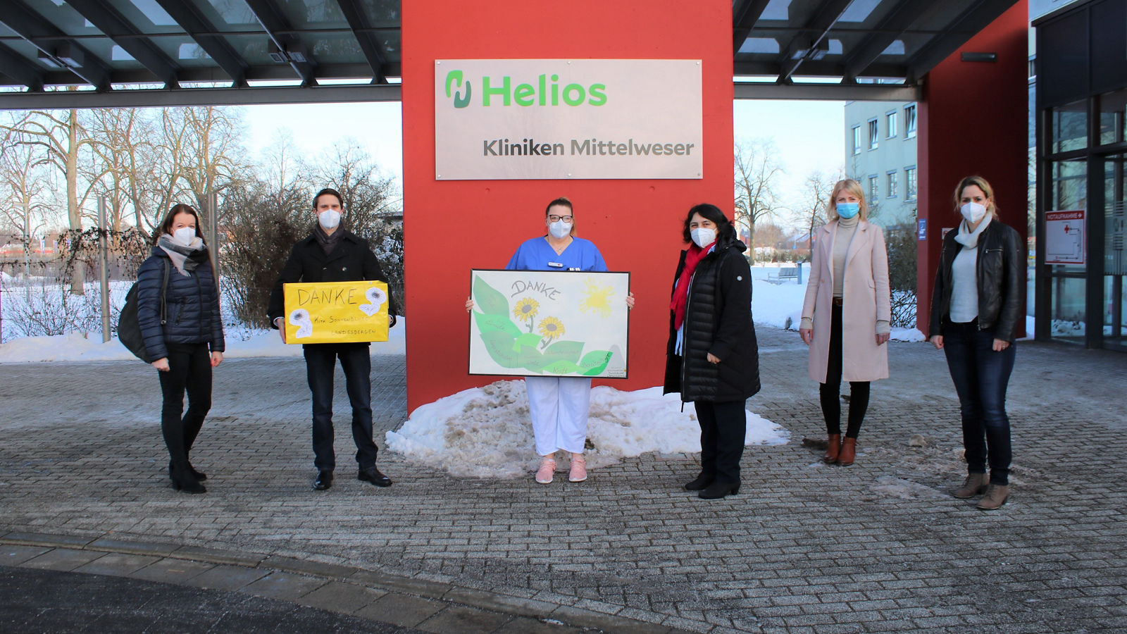 Geschenke für die Helios Mitarbeiter vom Kindergarten Sonnenblume