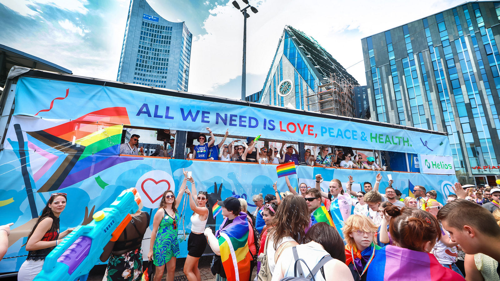 Helios beim CSD in Leipzig 2023
