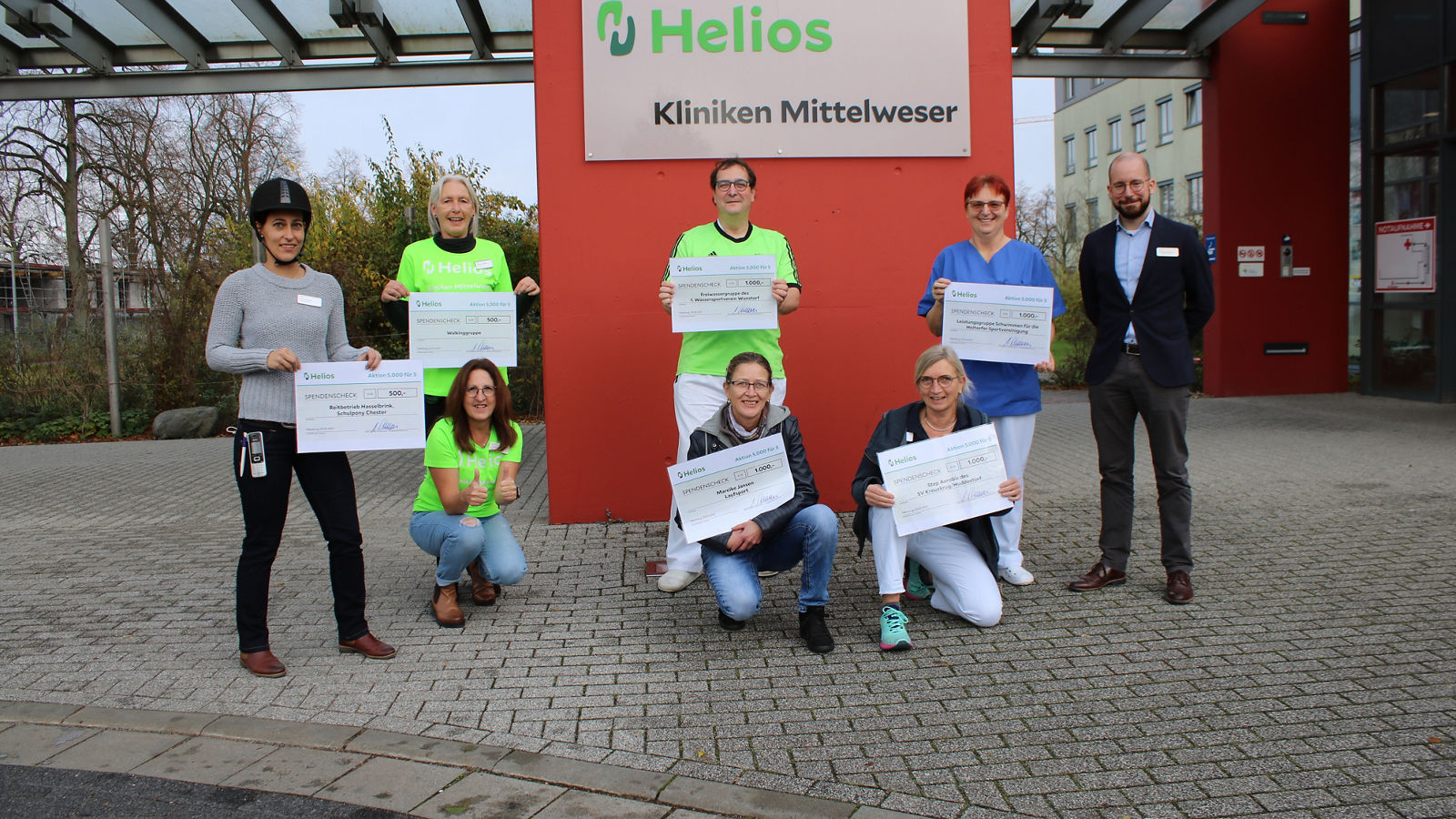 5.000 Euro für sportliche Aktivitäten der Helios Mitarbeiter