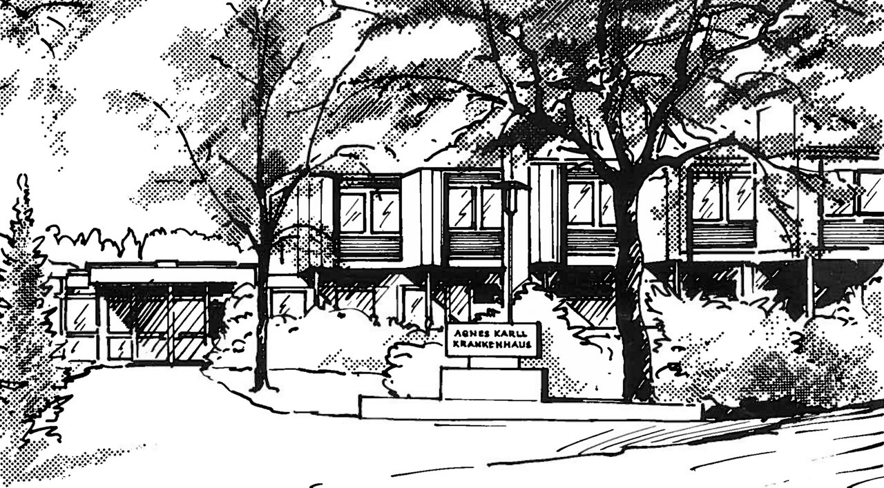 Strichzeichnung Haus