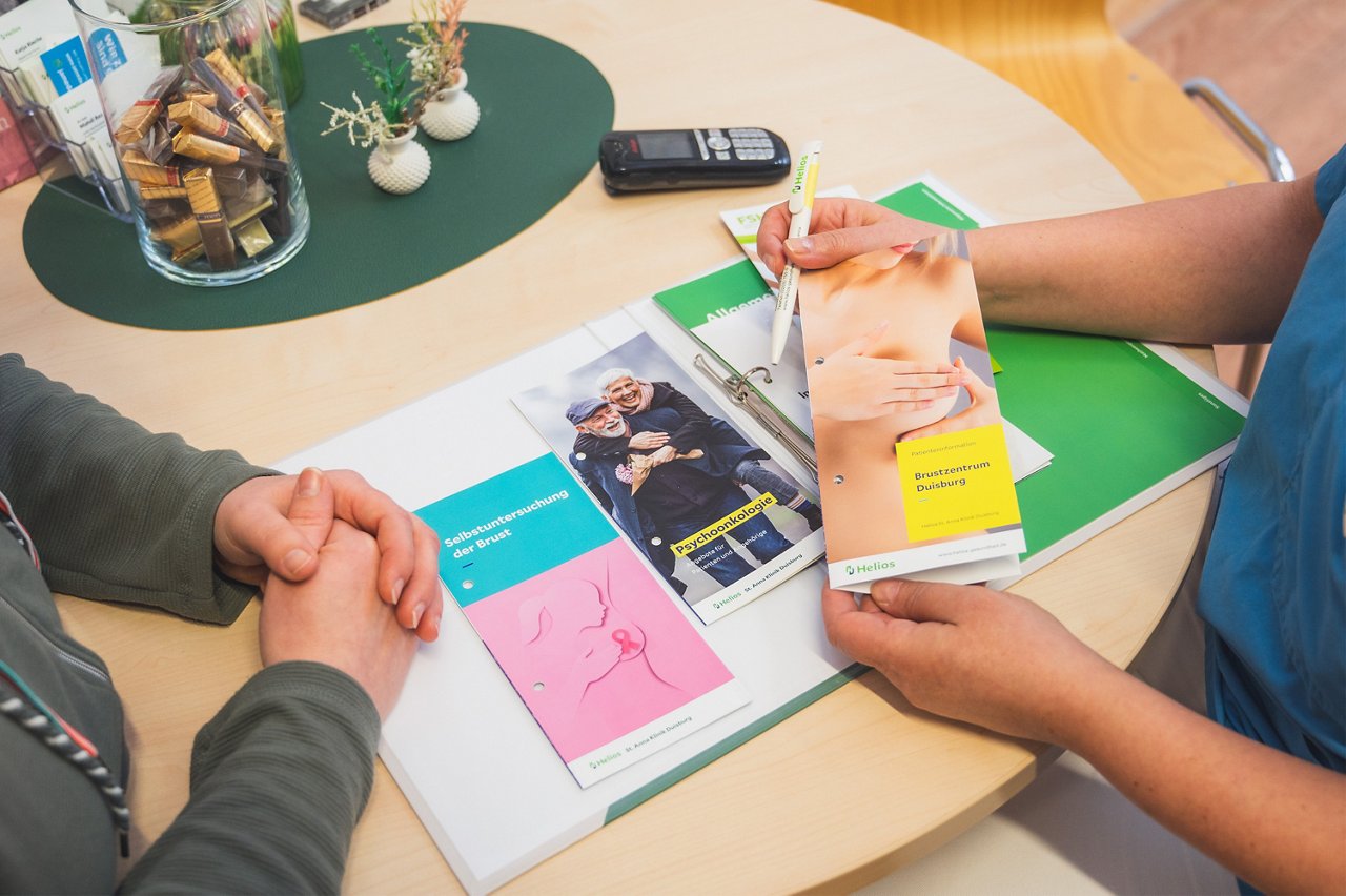 Patientengespräch im Brustzentrum
