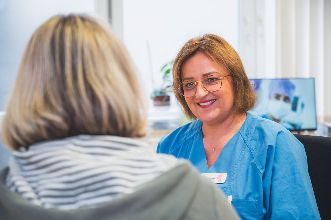 Patientengespräch im Brustzentrum