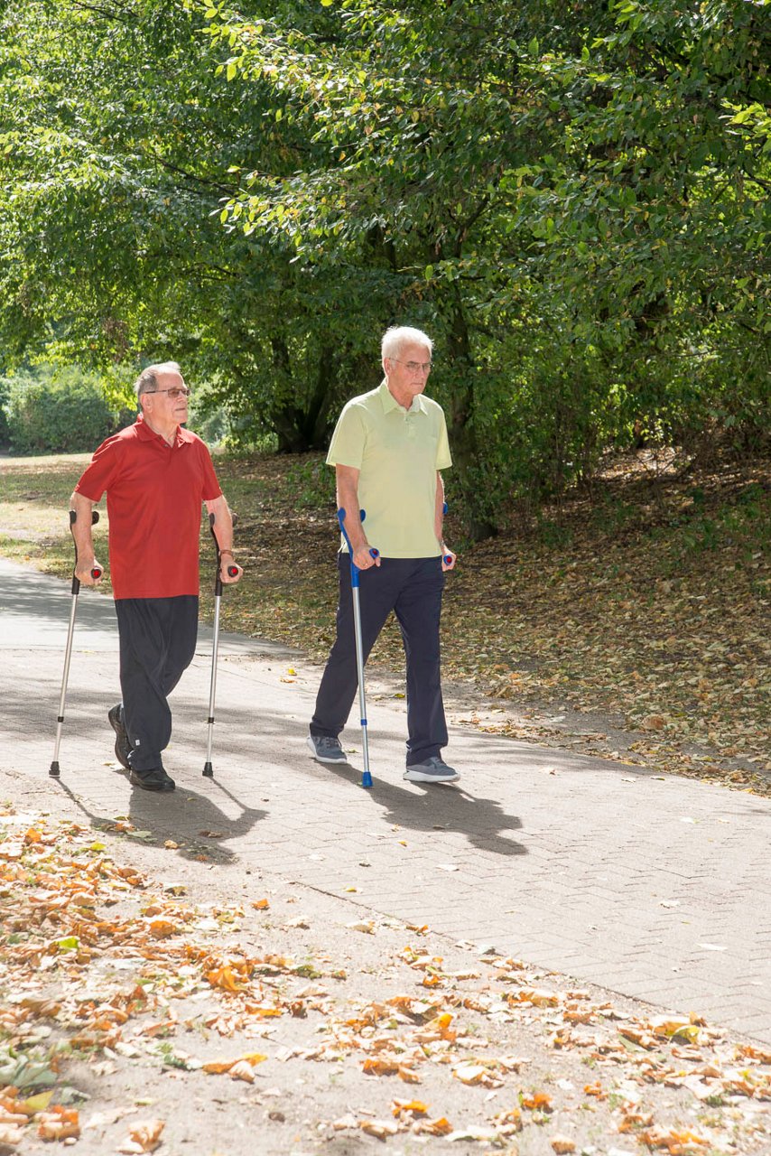 Walkingruppe Outdoor stationäre Reha