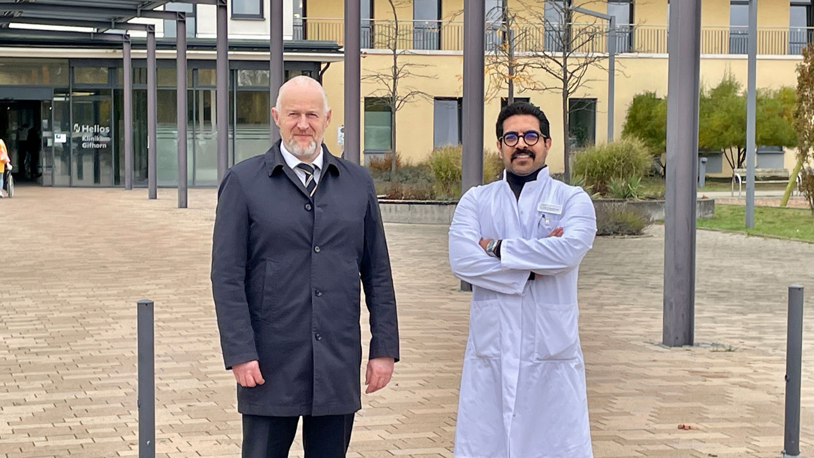 Matthias Hahn begrüßt neuen Chefarzt Gefäßchirurgie, Dr. Mehdi Esmailzadeh