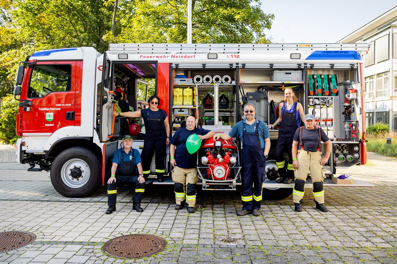 Feuerwehr vor Ort