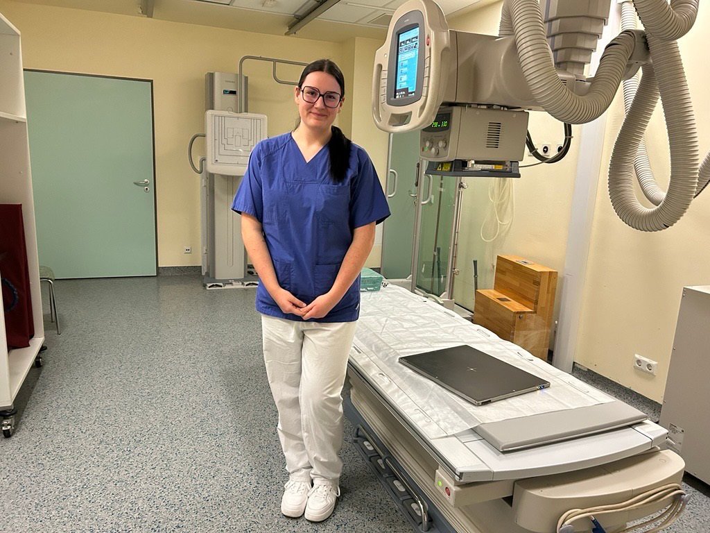 unsere MTRA bei der Arbeit