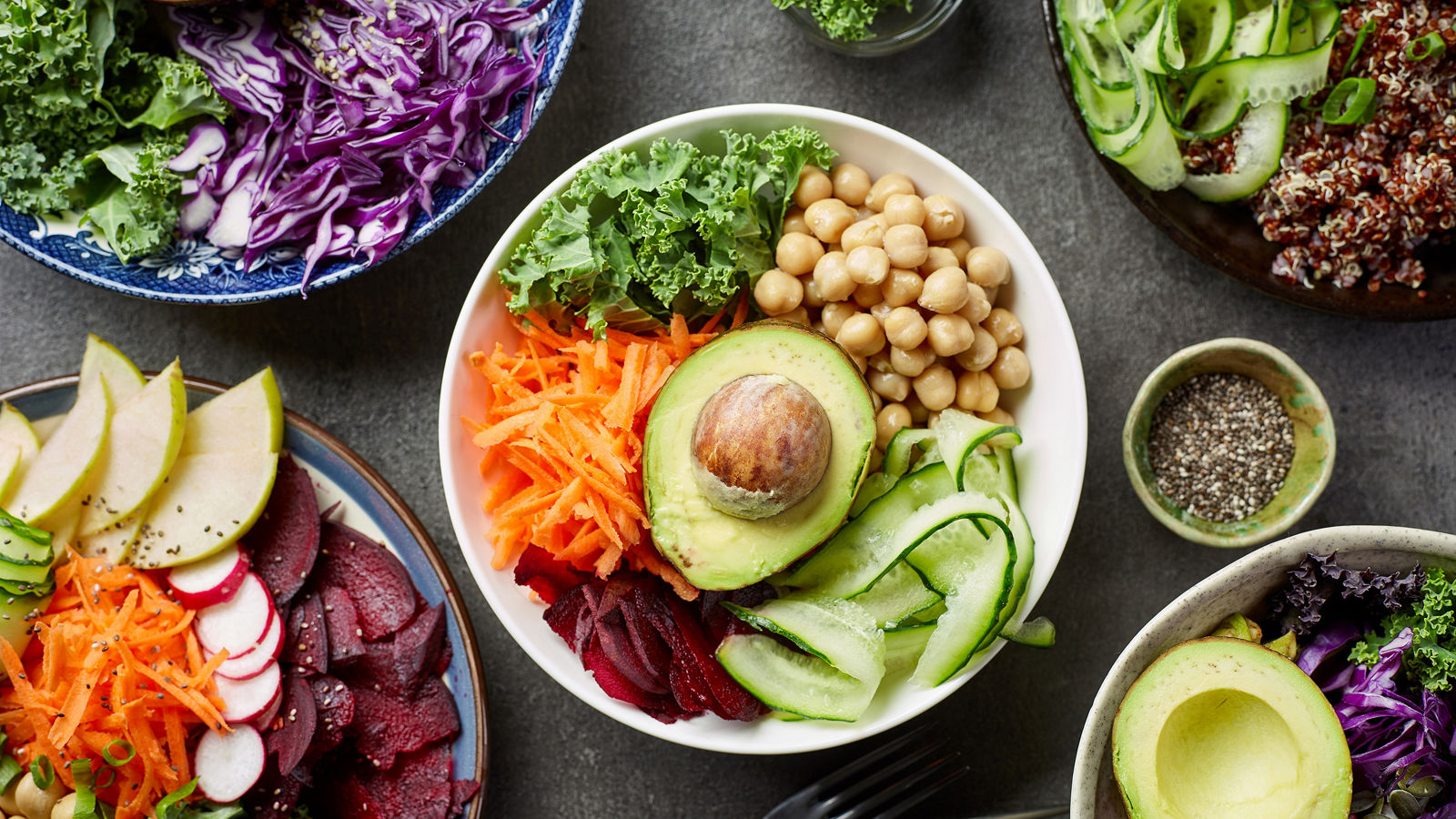 Breakfast vegan bowls