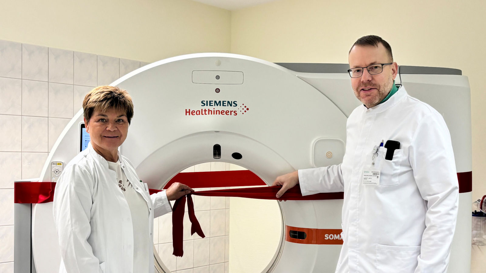 Der neue hochmoderne Computertomograph in der Helios Klinik in Burg