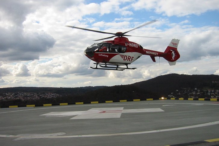 Hubschrauberlandung Helios Bad Kissingen