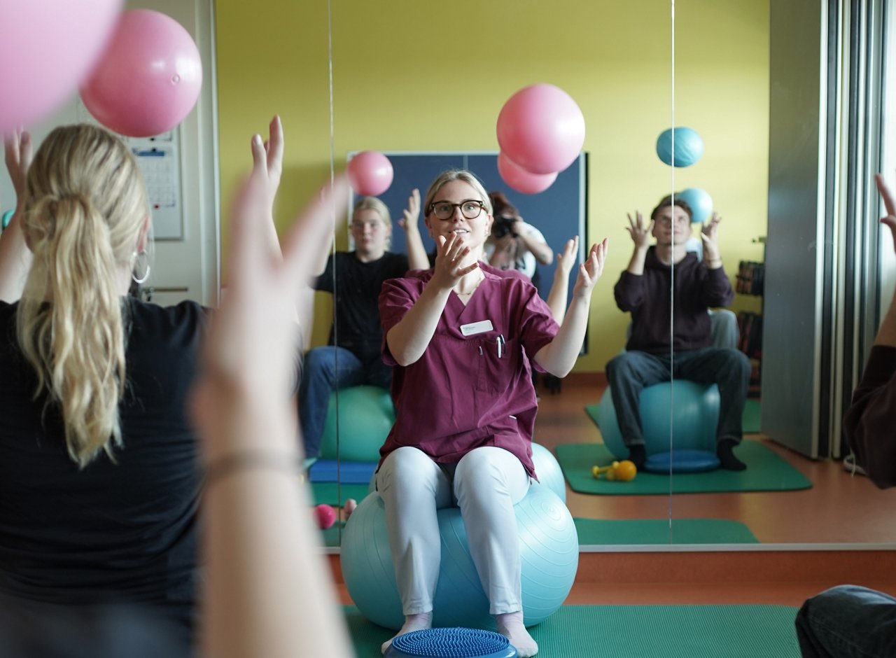 Gruppenphysiotherapie. 