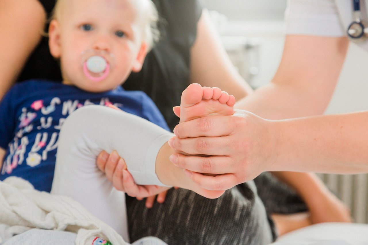 Kinderklinik Fuß wird untersucht