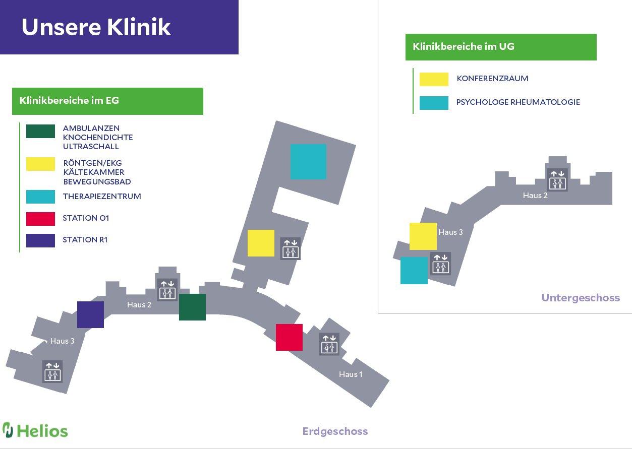 Lageplan der Fachklinik