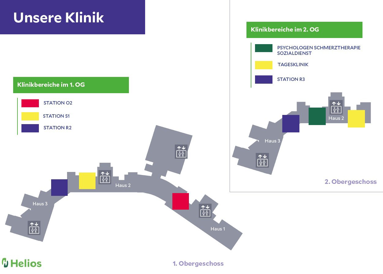 Lageplan der Fachklinik