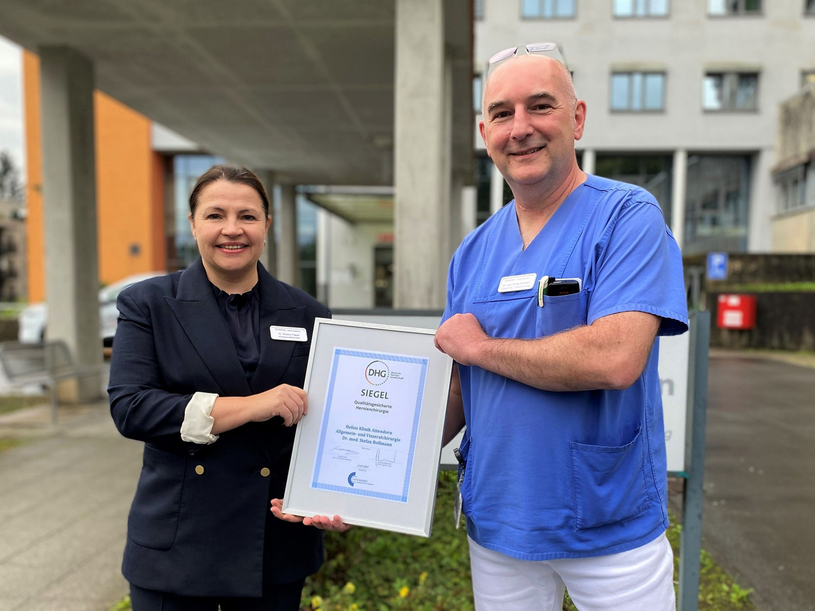 Qualitätssiegel Hernienchirurgie für Attendorner Krankenhaus