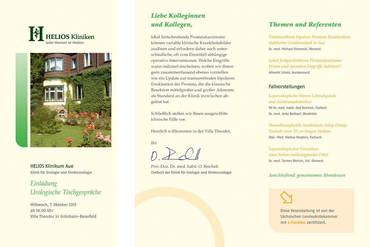 urologische Tischgespräche im Helios Klinikum Aue