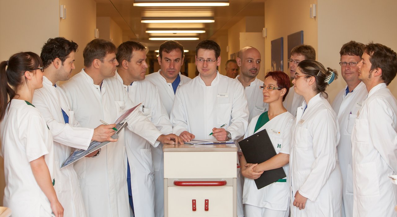 älteres Teambild der Urologie 