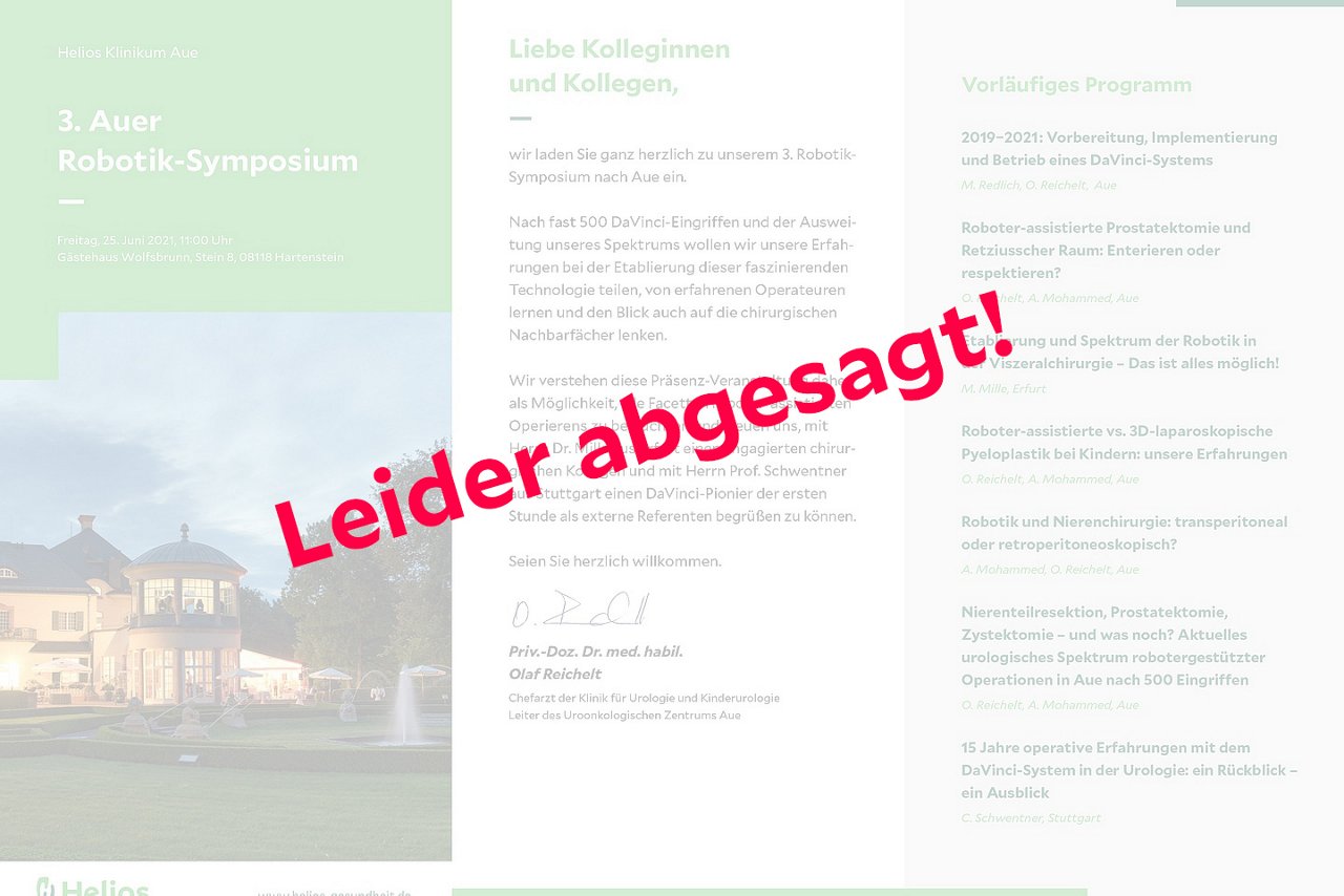 Robotik Seminar Helios Klinikum Aue