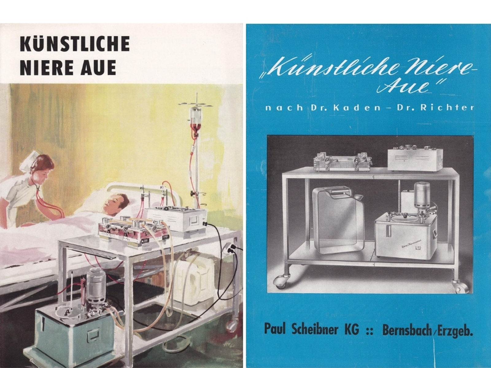 erste Dialyse in Aue  und erste Dialyse in Sachsen mit einer durch die Fa. Scheibner, Bernsbach, modifizierten „Moeller-Niere“ am 1.1.1964 - 7