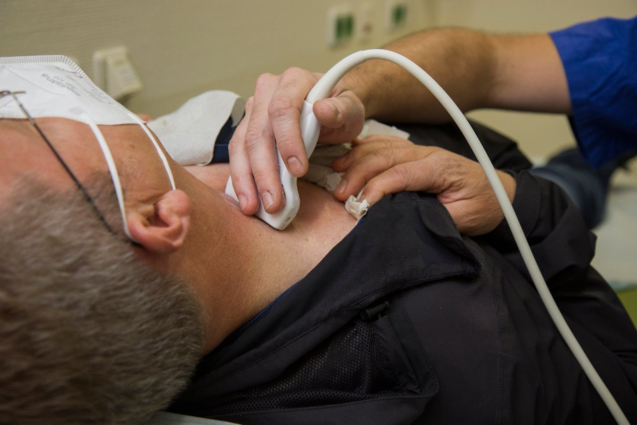 Schallkopf bei einem Ultraschall