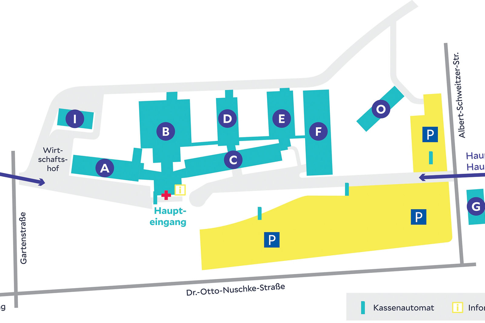 Lageplan Helios Klinikum Aue