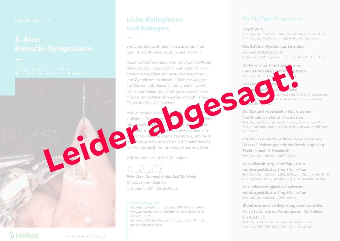 Robotik Seminar Helios Klinikum Aue