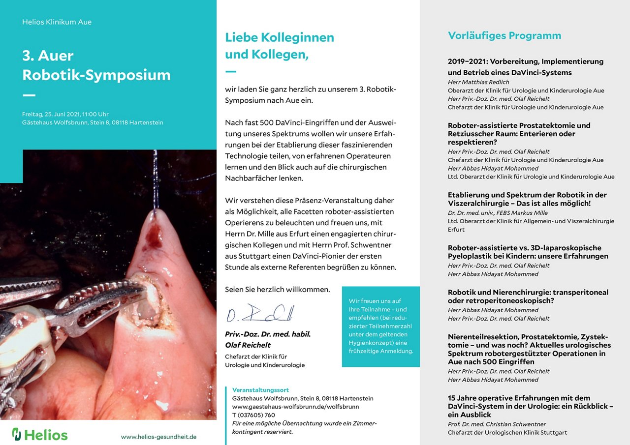 Robotik Seminar Helios Klinikum Aue