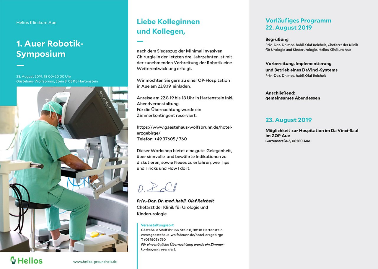 Robotik Seminar Helios Klinikum Aue