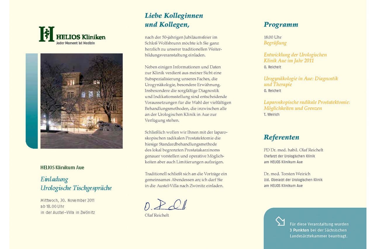 urologische Tischgespräche im Helios Klinikum Aue